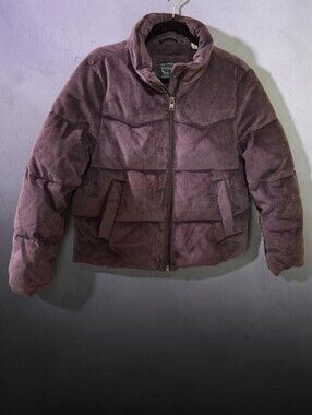 Levi Strauss & Co Women's Corduroy Puffer Jacket Plum Size L